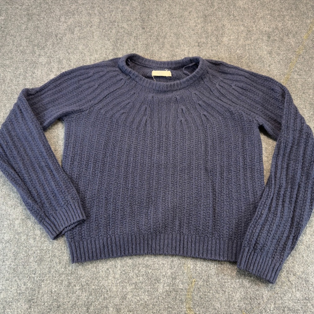 UGG Ribbed Knit Crewneck Sweater Blue Size L
